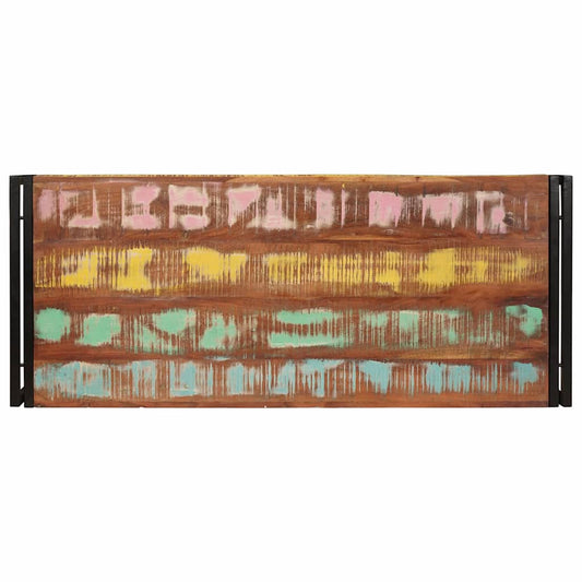 Badehylle Flerfarget 120 x 50 x 23 cm Massiv gjenbrukt treverk