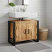 Vaskeskap med hylle Brun 71 x 33 x 58 cm Massiv mango tre
