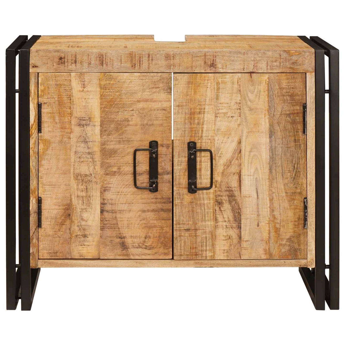 Vaskeskap med hylle Brun 71 x 33 x 58 cm Massiv mango tre