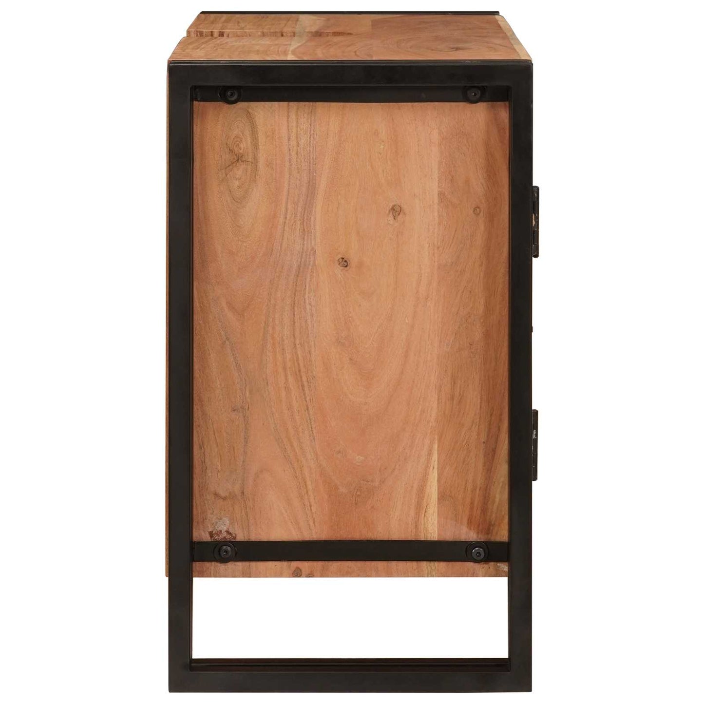 Vaskeskap med hylle Brun 71 x 33 x 58 cm Solid akasietre
