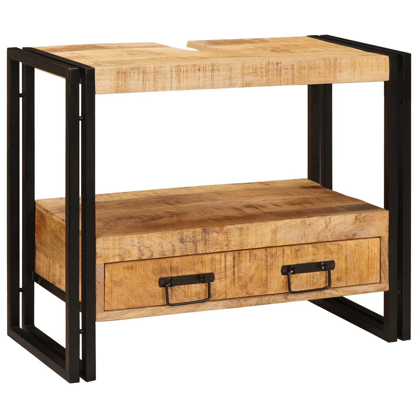 Sminkeskap med skuff Brun 71 x 33 x 58 cm Massiv mango tre