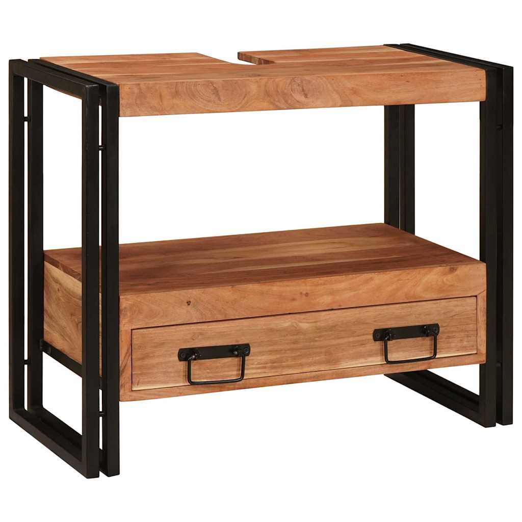 Sminkeskap med skuff Brun 71 x 33 x 58 cm Solid akasietre