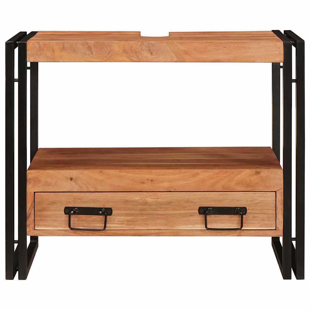 Sminkeskap med skuff Brun 71 x 33 x 58 cm Solid akasietre