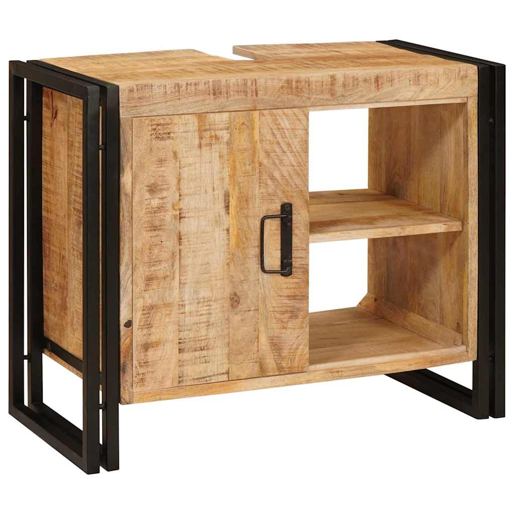 Vaskeskap med hylle Brun 71 x 33 x 58 cm Massiv mango tre