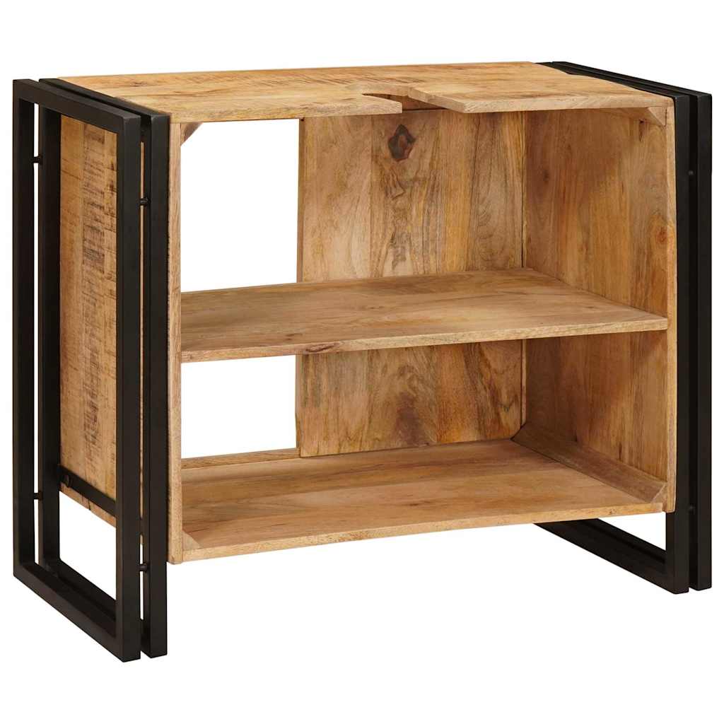 Vaskeskap med hylle Brun 71 x 33 x 58 cm Massiv mango tre