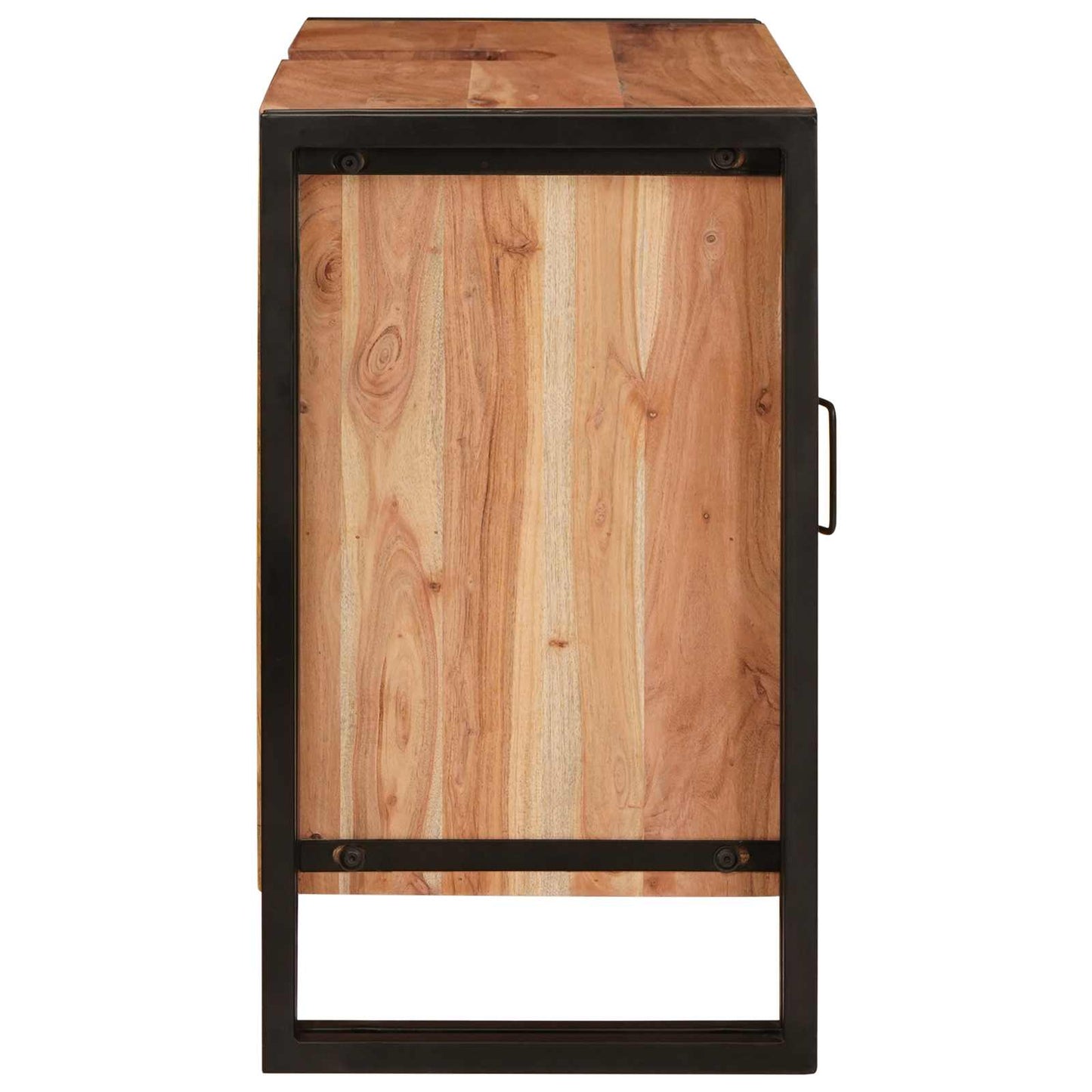 Vaskeskap med hylle Brun 71 x 33 x 58 cm Solid akasietre