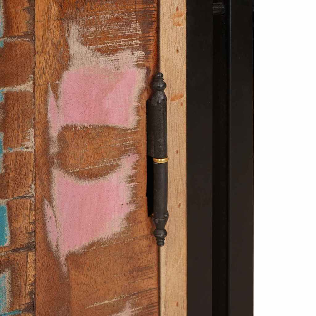 Nattbordskap Flerfarget 38 x 33 x 58 cm gjenvunnet heltre