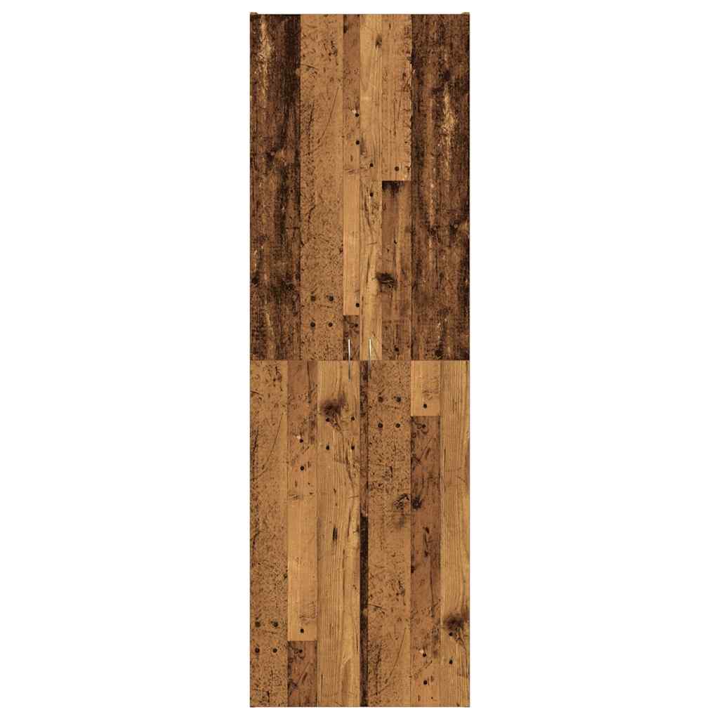 Highboard gammelt tre 60x32x190 cm konstruert tre