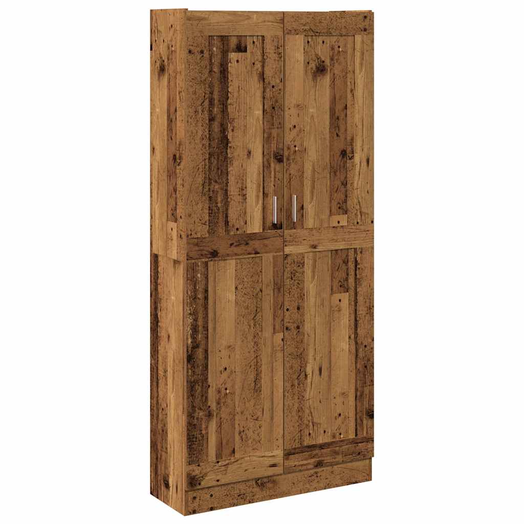 Highboard gammelt tre 82,5x30,5x185 cm konstruert tre