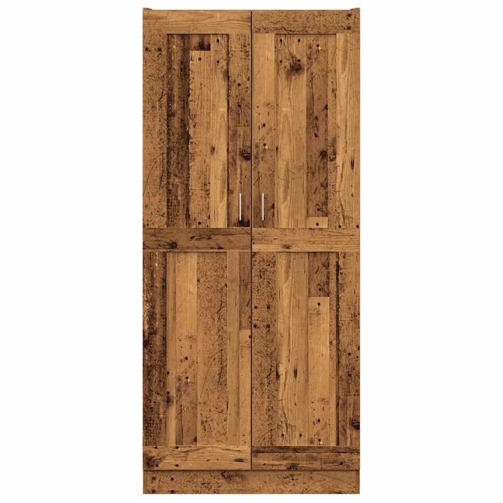 Highboard gammelt tre 82,5x30,5x185 cm konstruert tre