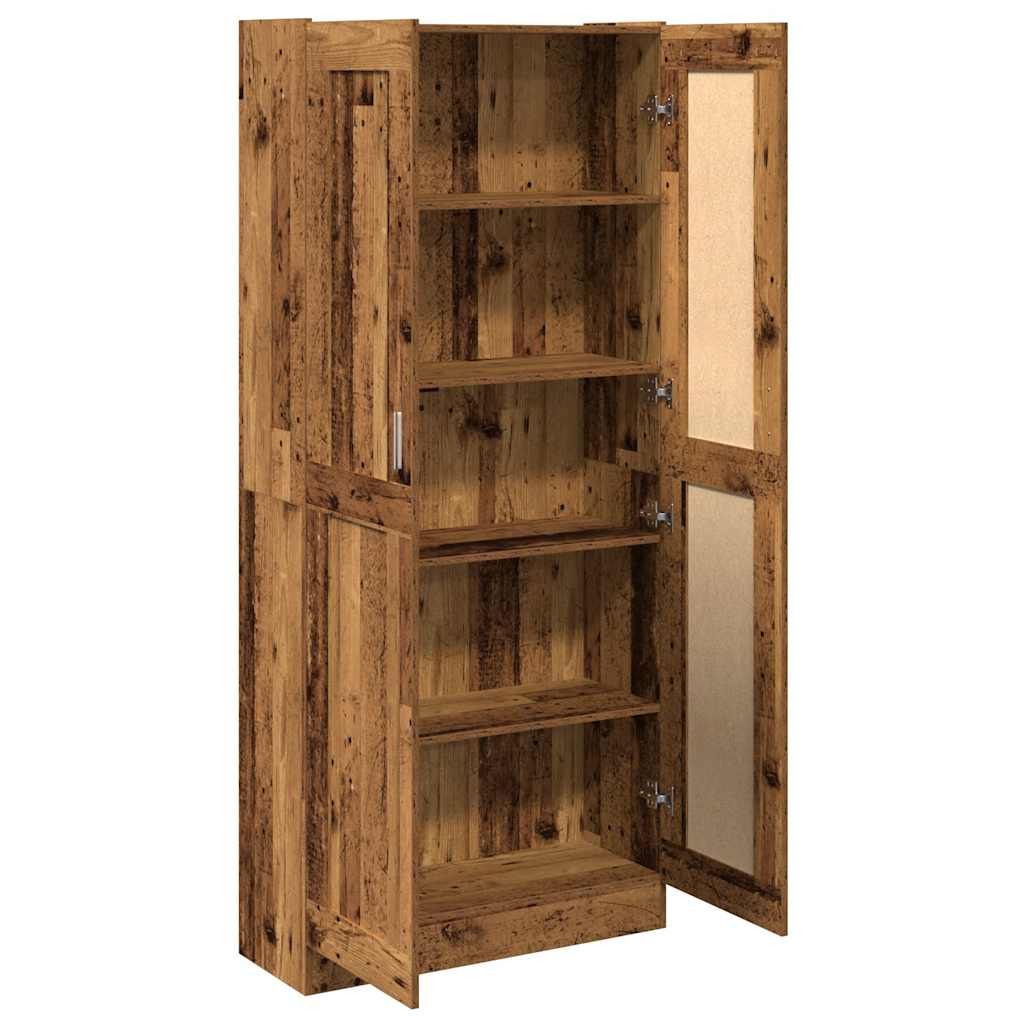 Highboard gammelt tre 82,5x30,5x185 cm konstruert tre