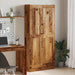 Highboard gammelt tre 82,5x30,5x185 cm konstruert tre