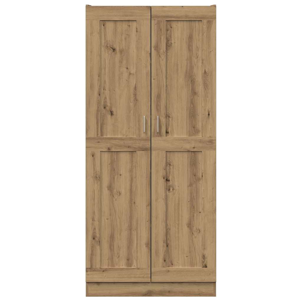 Highboard artisan eik 82,5x30,5x185 cm konstruert tre