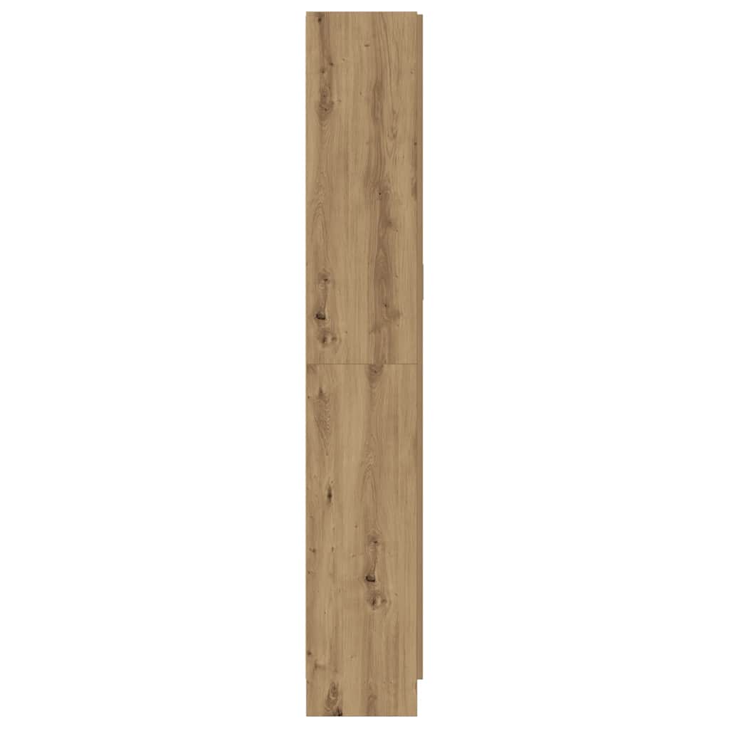 Highboard artisan eik 82,5x30,5x185 cm konstruert tre