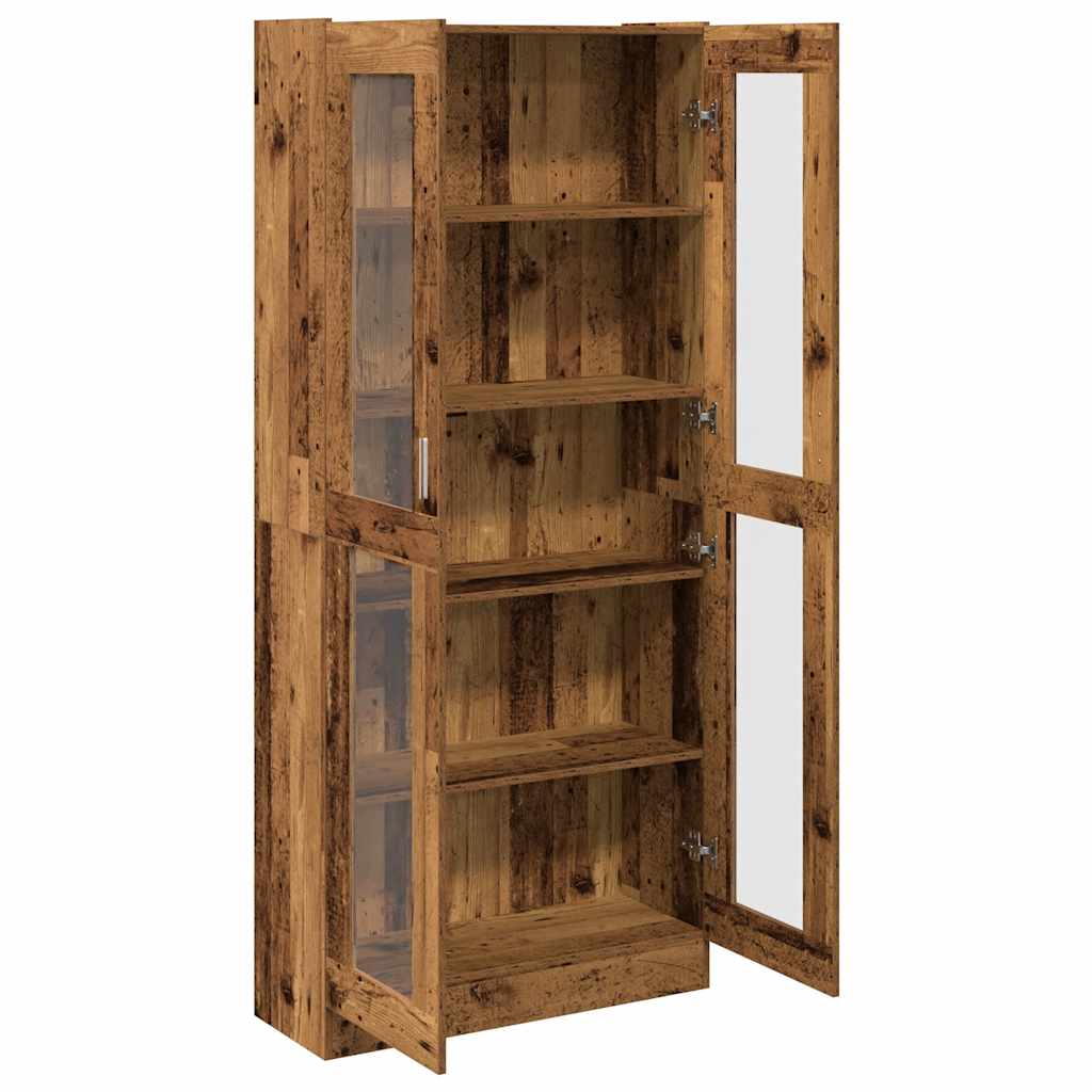 Highboard gammelt tre 82,5x30,5x185 cm konstruert tre