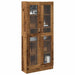 Highboard gammelt tre 82,5x30,5x185 cm konstruert tre