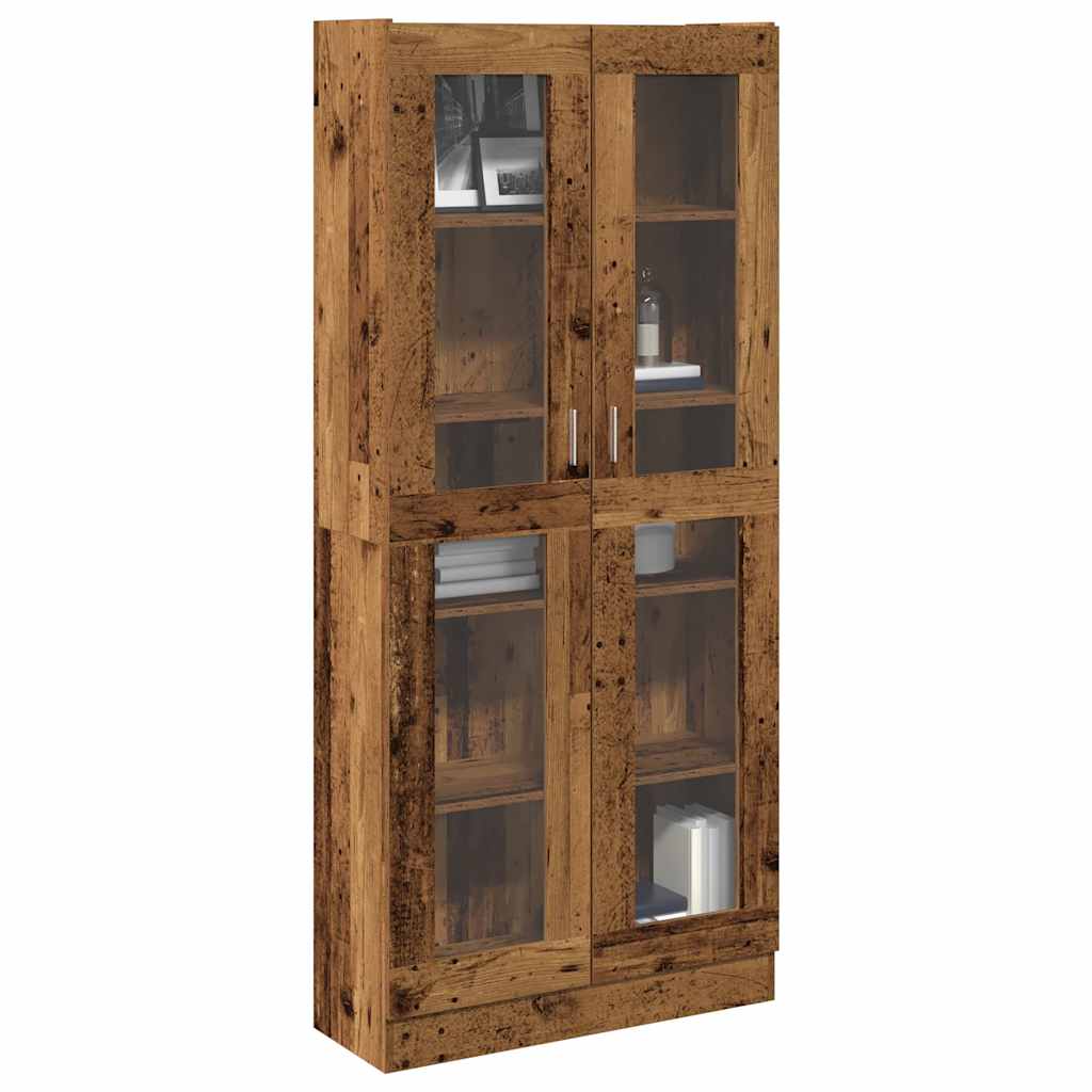 Highboard gammelt tre 82,5x30,5x185 cm konstruert tre