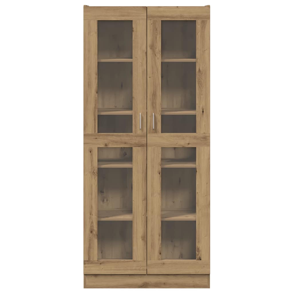 Highboard artisan eik 82,5x30,5x185 cm konstruert tre