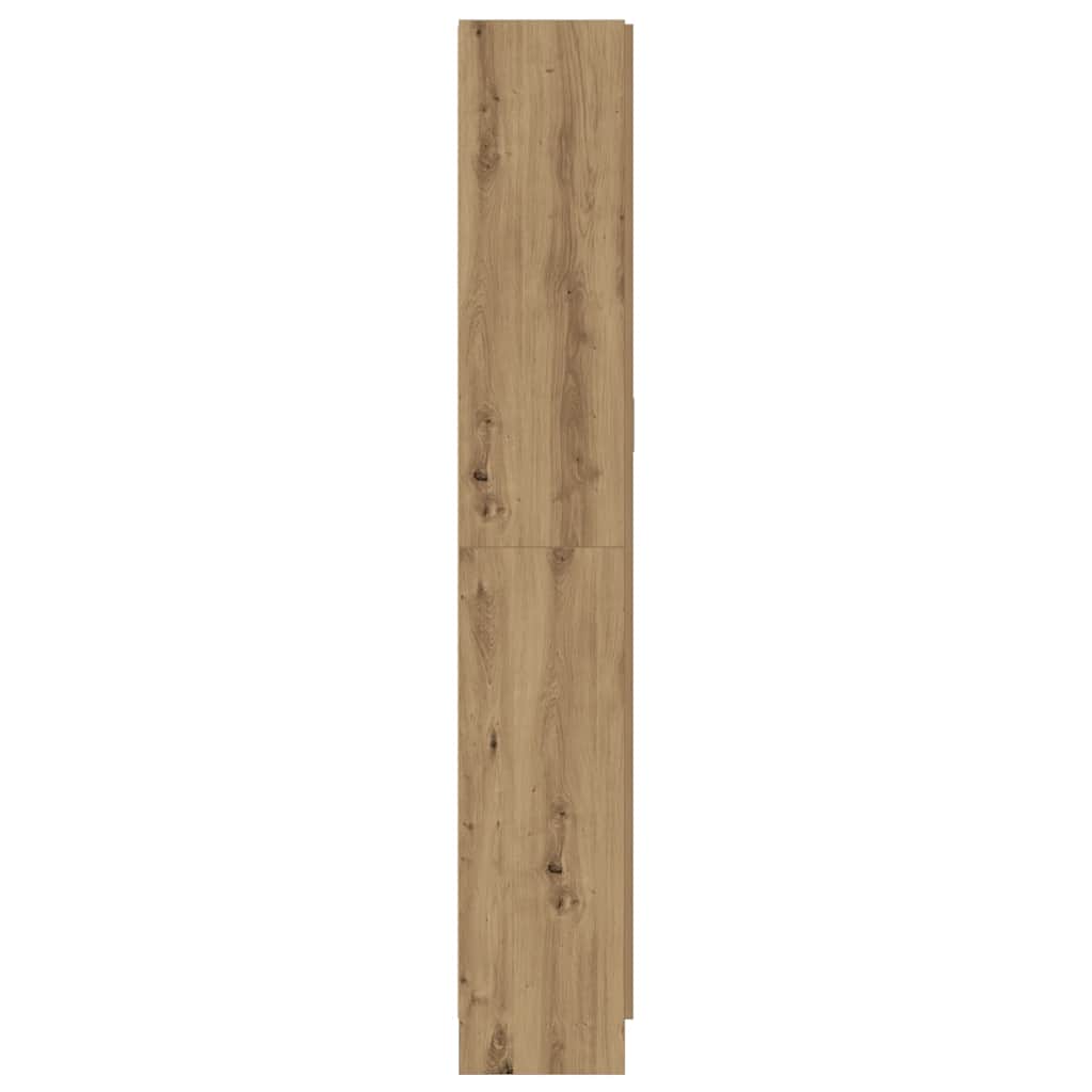 Highboard artisan eik 82,5x30,5x185 cm konstruert tre