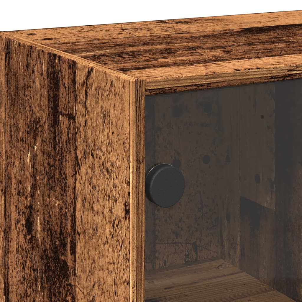 Highboard med dører gammelt tre 68x37x142 cm konstruert tre vidaXL