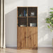 Highboard med dører artisan eik 68x37x142 cm konstruert tre