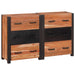 Serviesskap 3 pcs Brun 110 x 30 x 75 cm Solid akasietre