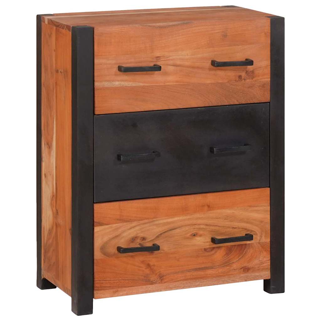 Serviesskap 3 pcs Brun 110 x 30 x 75 cm Solid akasietre