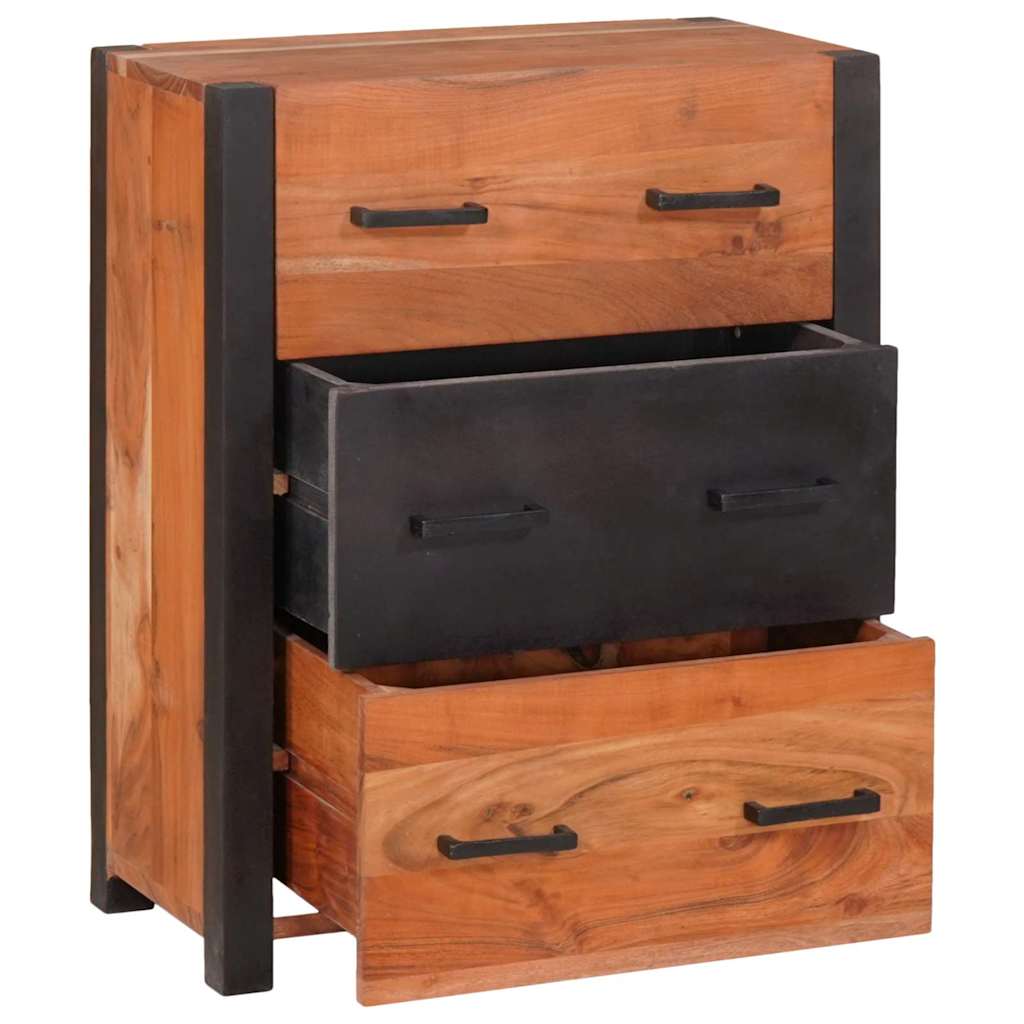 Serviesskap 3 pcs Brun 110 x 30 x 75 cm Solid akasietre