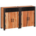 Serviesskap 2 pcs Brun 110 x 30 x 75 cm Solid akasietre
