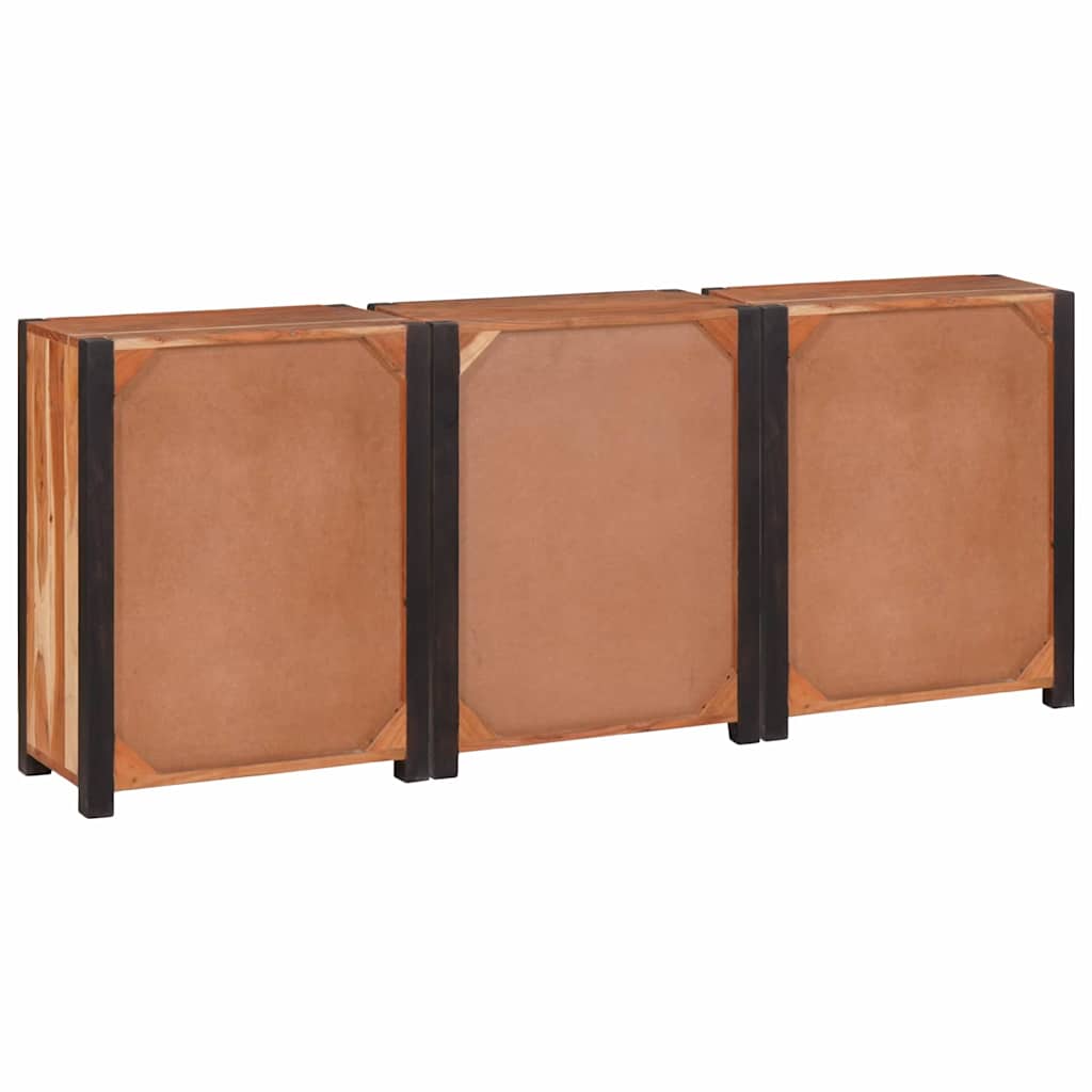 Serviesskap 3 pcs Brun 165 x 30 x 75 cm Solid akasietre