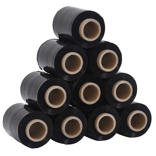 Strekkfilm 10 stk svart 23 µm 10 cm x 300 m