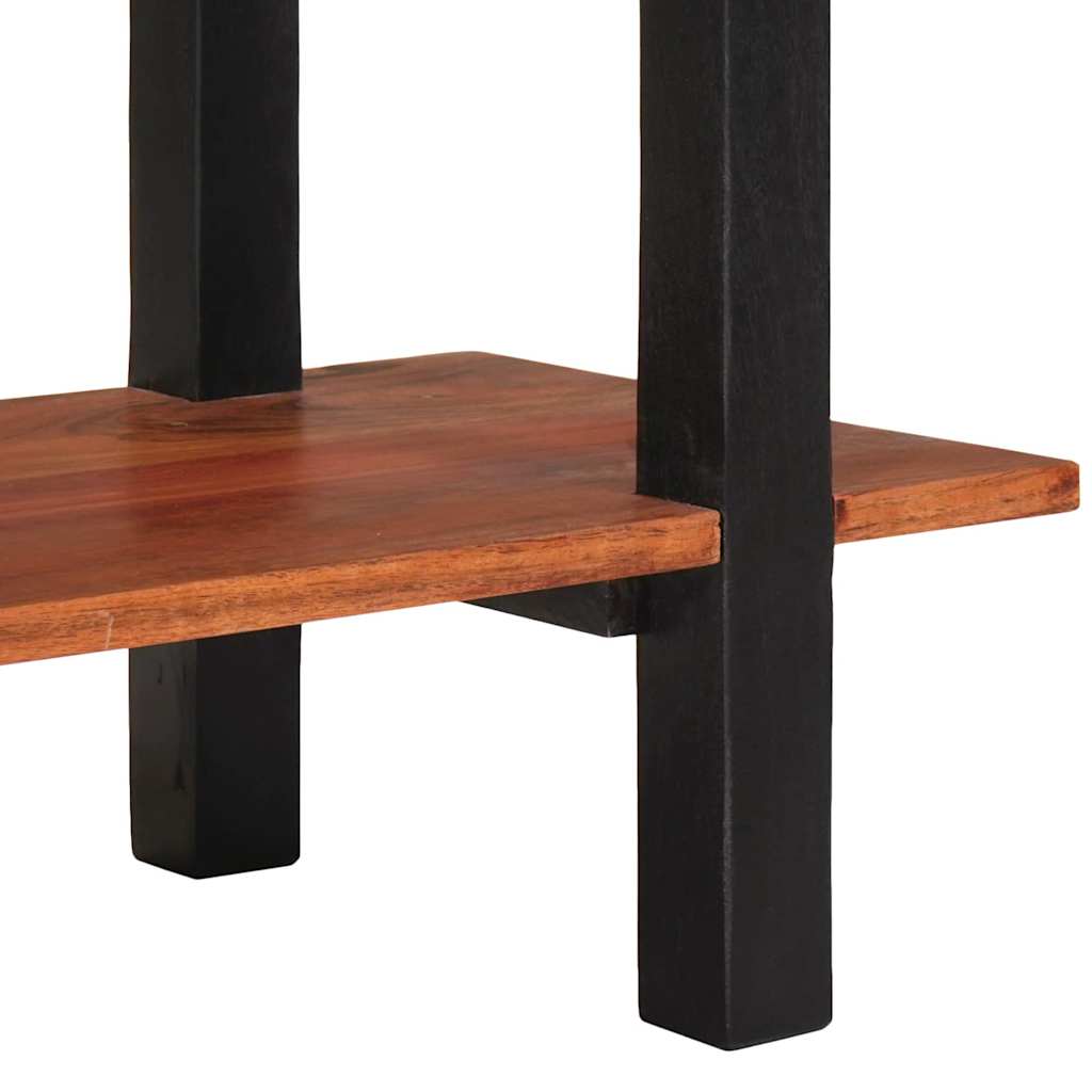 Konsollbord med hylle Brun og svart 110 x 30 x 75 cm