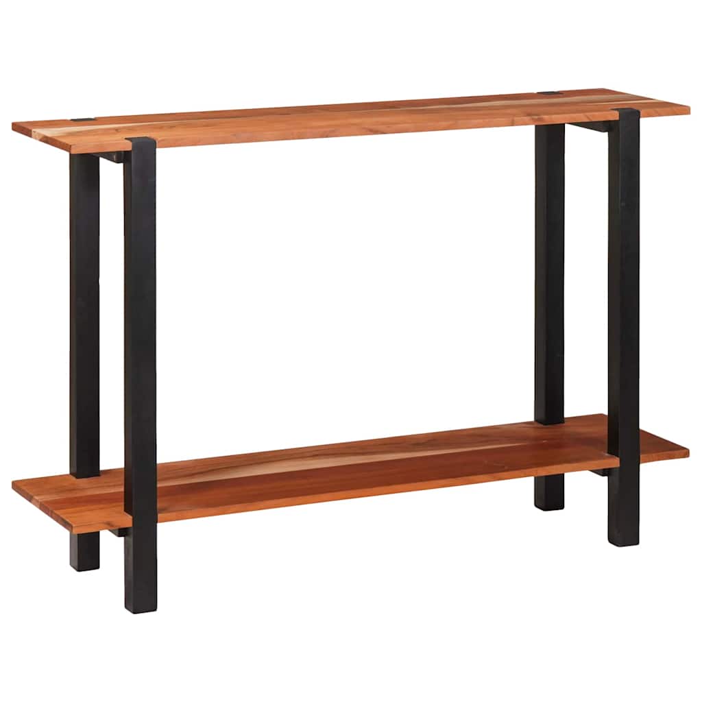 Konsollbord med hylle Brun og svart 110 x 30 x 75 cm