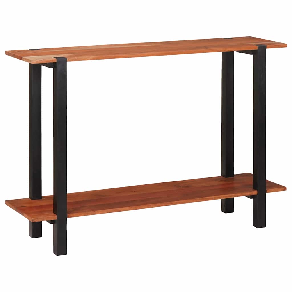 Konsollbord med hylle Brun og svart 110 x 30 x 75 cm