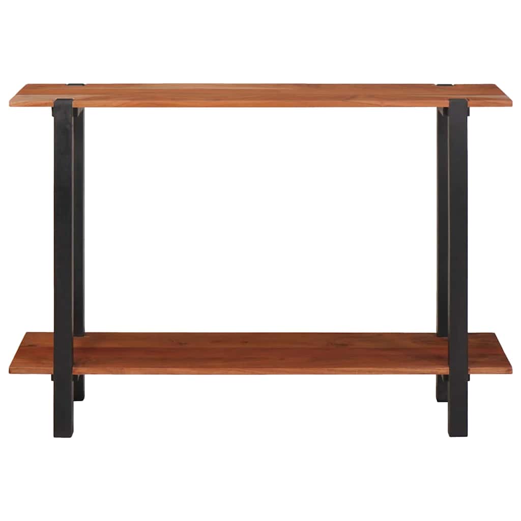 Konsollbord med hylle Brun og svart 110 x 30 x 75 cm