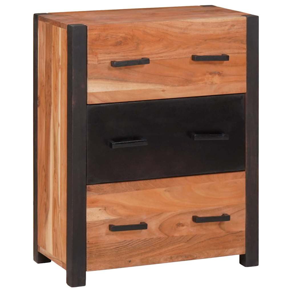 Serviesskap med skuff Brun 55 x 30 x 75 cm Solid akasietre