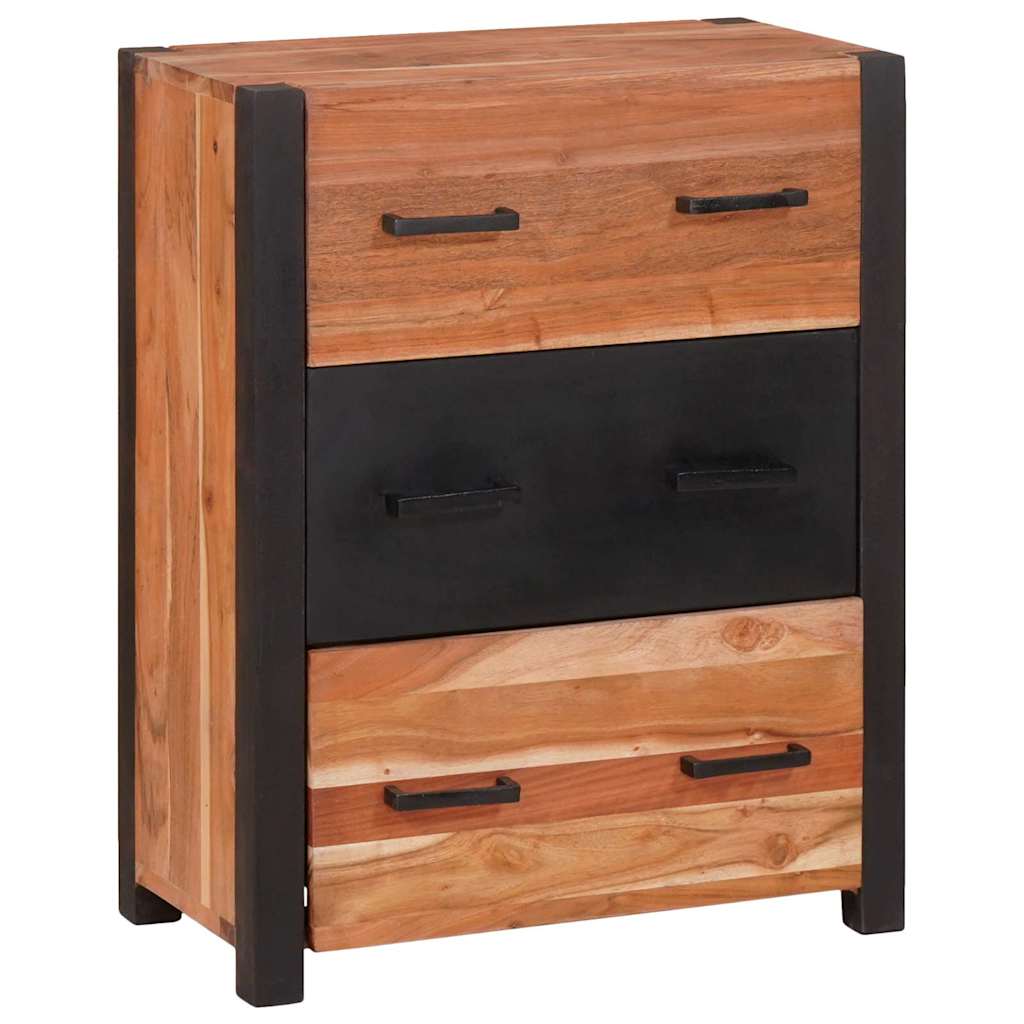 Serviesskap med skuff Brun 55 x 30 x 75 cm Solid akasietre