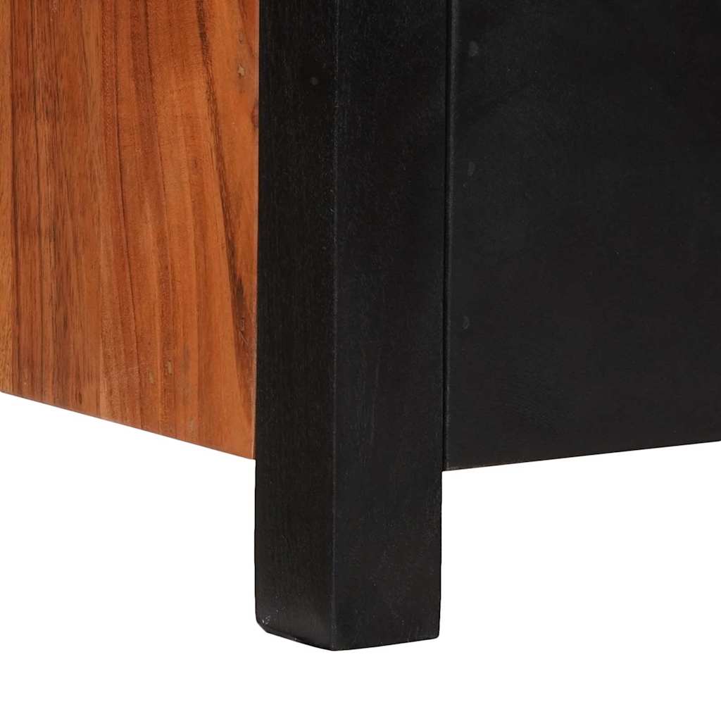 Medieskap med skuff Brun 110 x 30 x 40 cm Solid akasietre