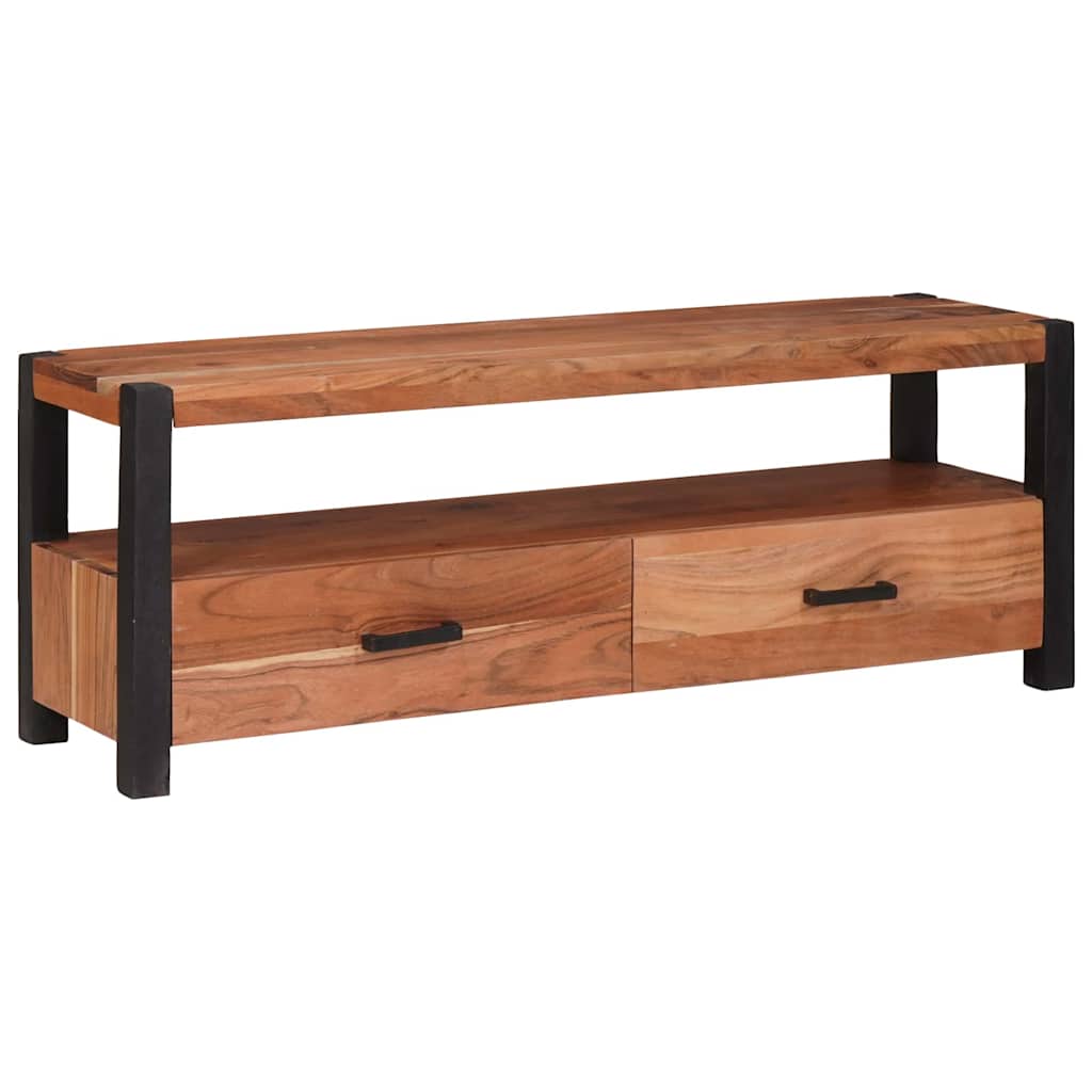 TV-skap med skuff med hylle Brun 110 x 30 x 40 cm heltre akasie