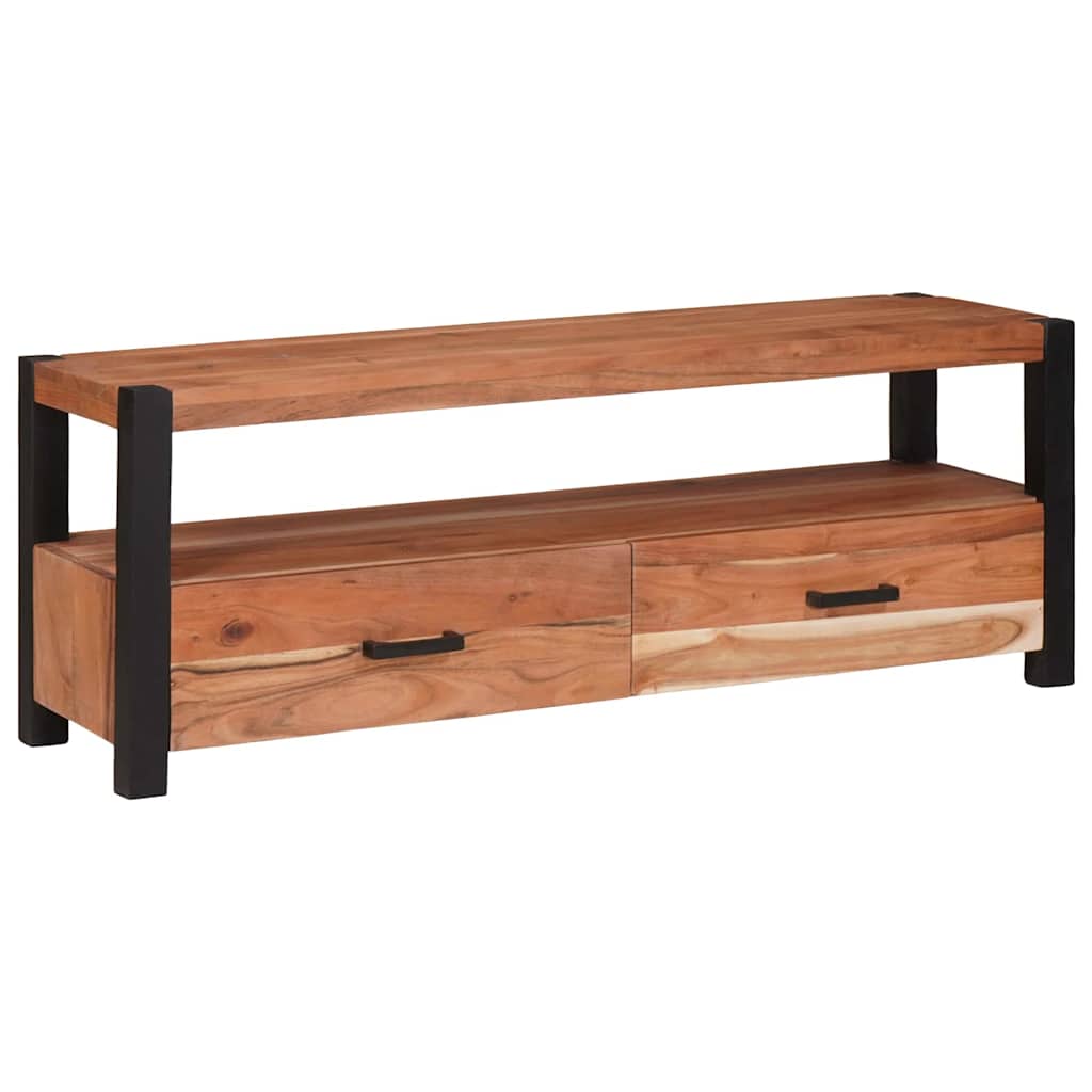 TV-skap med skuff med hylle Brun 110 x 30 x 40 cm heltre akasie