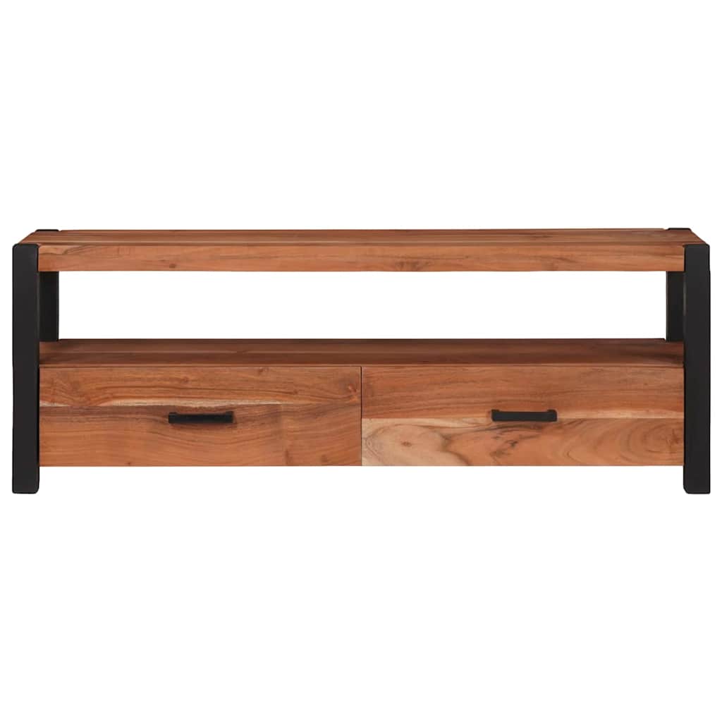 TV-skap med skuff med hylle Brun 110 x 30 x 40 cm heltre akasie