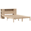 Seng med bokhylle uten madrass 160x200 cm heltre furu