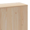 Seng med bokhylle uten madrass 180x200 cm heltre furu