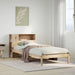 Seng med bokhylle uten madrass 75x190 cm heltre furu