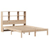 Seng med bokhylle uten madrass 140x190 cm heltre furu