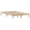 Seng med bokhylle uten madrass 140x190 cm heltre furu