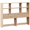 Seng med bokhylle uten madrass 140x190 cm heltre furu