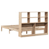 Seng med bokhylle uten madrass 140x190 cm heltre furu