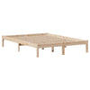 Seng med bokhylle uten madrass 160x200 cm heltre furu