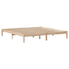 Seng med bokhylle uten madrass 180x200 cm heltre furu